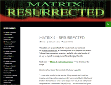 Tablet Screenshot of matrixresurrected.com